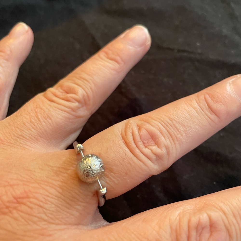 Silver fidget ring
